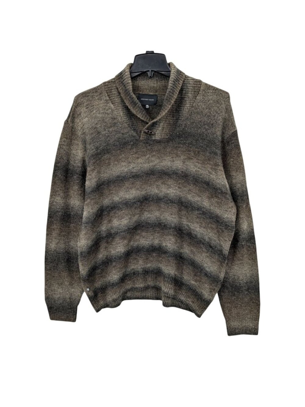 Geoffrey Beene Shawl Collar Sweater Knit Pullover Textured Cozy Rustic XXLarge